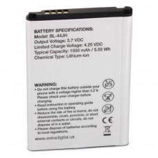 Аккумулятор, батарея для LG Optimus L7 / BL-44JH (1550 mAh) | Extradigital