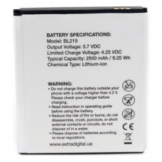 Аккумулятор, батарея для Lenovo BL219 (2500 mAh) | Extradigital