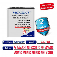 Аккумулятор батарея KLIC-7001 Li-Ion 1500мАч для Kodak EasyShare M320 M340 M341 M753 M763 M853 M863 M893 M1063 M1073 V530 V550 V570 V610 V705