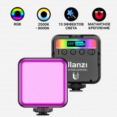 Цветной RGB накамерный свет Ulanzi VL49 LED CRI 95+ 2700K-9000K аккумулятор 2000мА на магните