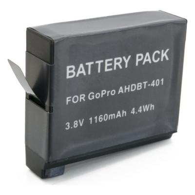 Аккумулятор, батарея для GoPro HERO 4, Li-ion, 1160 mAh (BDG2685) | Extradigital