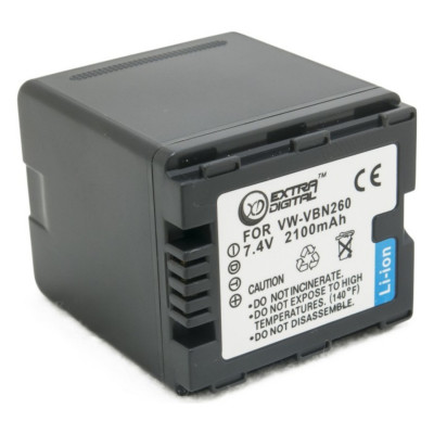 Аккумулятор, батарея для Panasonic VW-VBN260, Li-ion, 2100 mAh (BDP2594) | Extradigital