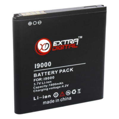 Аккумулятор, батарея для Samsung GT-i9000 Galaxy S 1800 mAh (BMS6305) | Extradigital