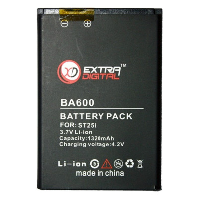 Аккумулятор, батарея для Sony Ericsson BA600 (1320 mAh) | Extradigital