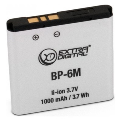 Аккумулятор, батарея для Nokia BP-6M (1000 mAh) | Extradigital
