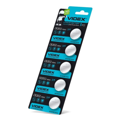 Батарейка литиевая Videx CR2032 5шт blister card