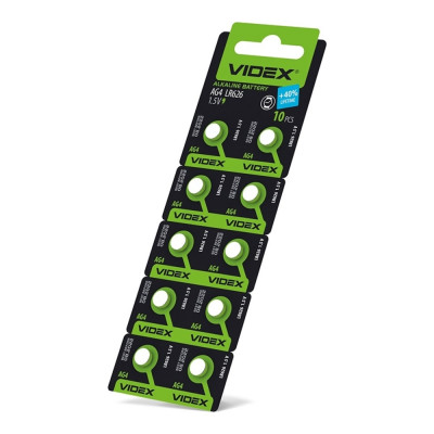 Батарейка часовая Videx AG 4/LR626 blister card 10 шт