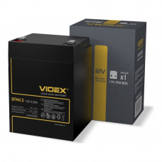 Аккумулятор свинцово-кислотный Videx 6FM4.5 12V/4.5Ah color box 1