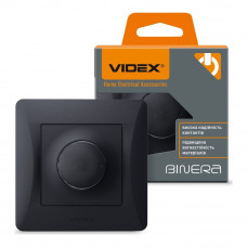 Диммер 600Вт черный графит Videx binera