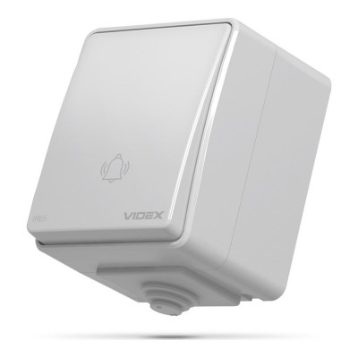 IP65 Кнопка звонка серая Videx binera