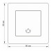 Кнопка звонка белая Titanum standard